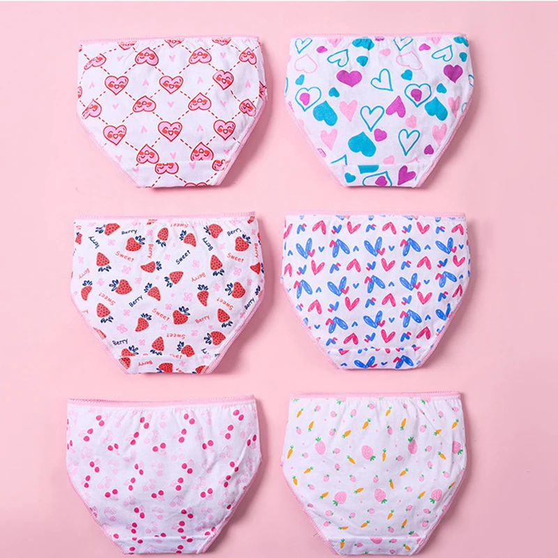 12 قطعة 100% القطن سراويل فتاة قصيرة ملخصات الأطفال الطباعة الملابس الداخلية الطفل الكرتون السراويل السروال الاطفال لطيف الراحة سراويل