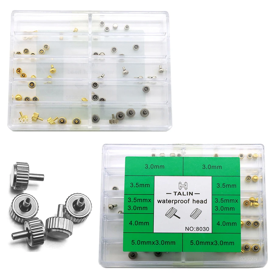 Watch accessories,boxed waterproof head,key components used to adjust time and date