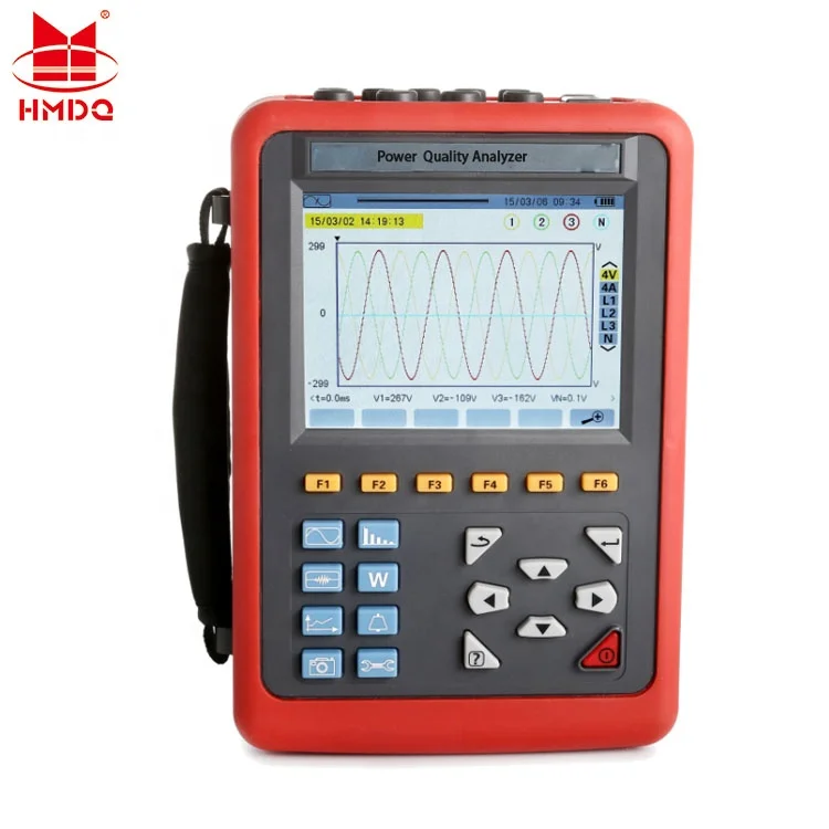 Goldhome HM25C Handheld Electric Three-phase Power Quality and Energy Analyzer Digital 3 Phase Power Quality Analyzer Price AA