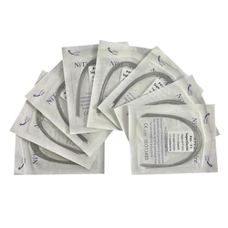 Fils d'arc orthodontique dentaire AG, 10 pièces/paquet, NITI rond/rectangulaire, forme ovale, fil d'arc ortho, outil de dentiste