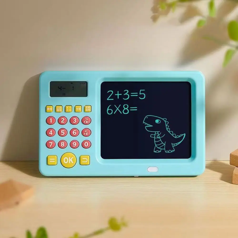Calculatrice d'enseignement des mathématiques 2 en 1, écran LCD, calculatrice éducative, planche d'écriture, dessin Portable, planche à dessin pour enfants
