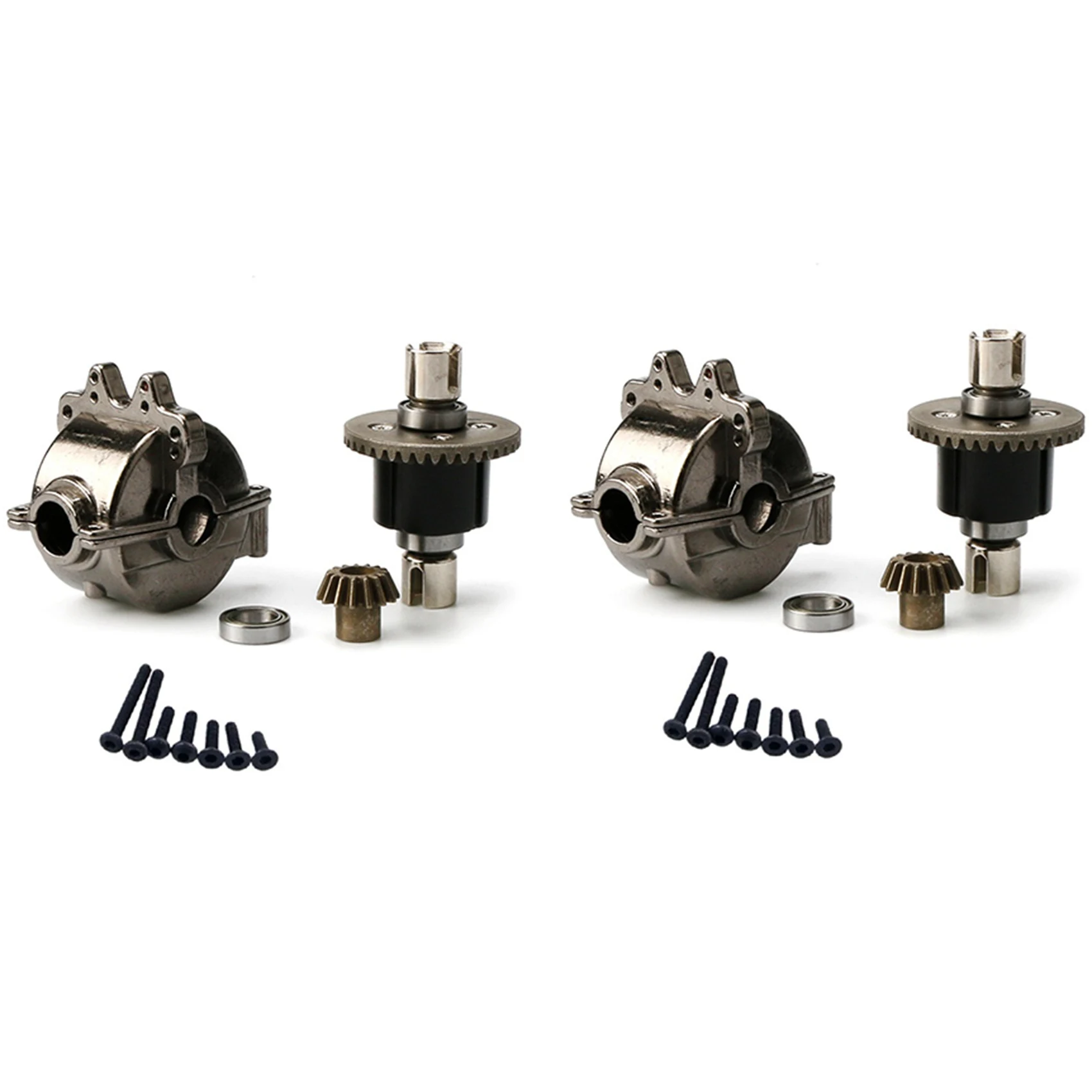 

B05C-2X RC Car Upgrade Part Aluminum Alloy Gear Box Shell With Metal Gear Differential A949-12 For Wltoys 1/18 Scale Models