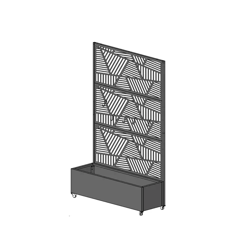 Top Quality Landscape Metal Large Planter Box Garden Raised Beds Decorative Cut Privacy Screen Trellis
