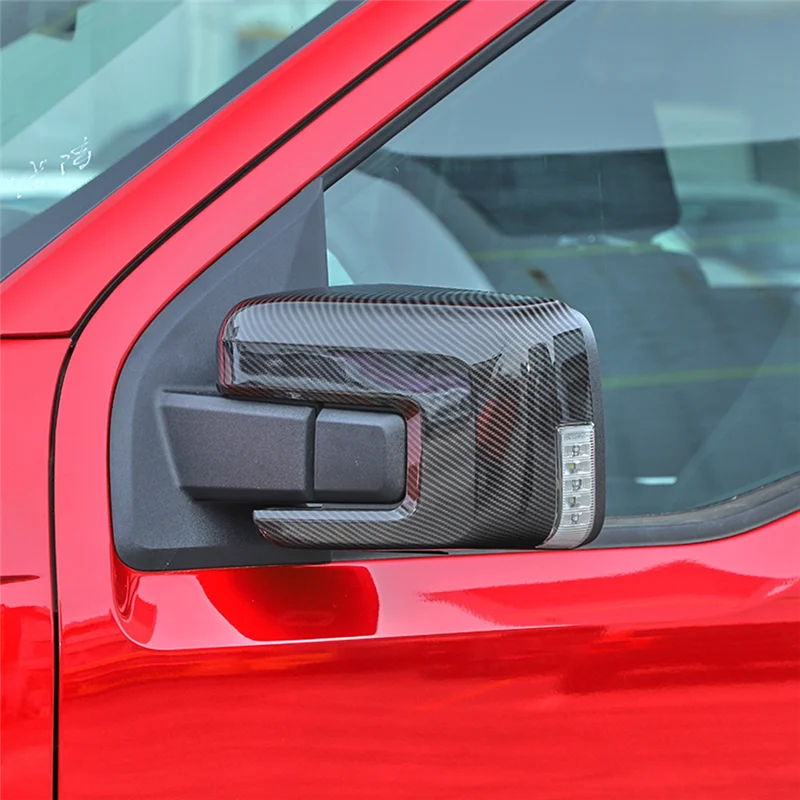 

Reliable-Exterior Door Handle Cover Trim Accessories,ABS Carbon For Ford F150 F-150 2021-2023