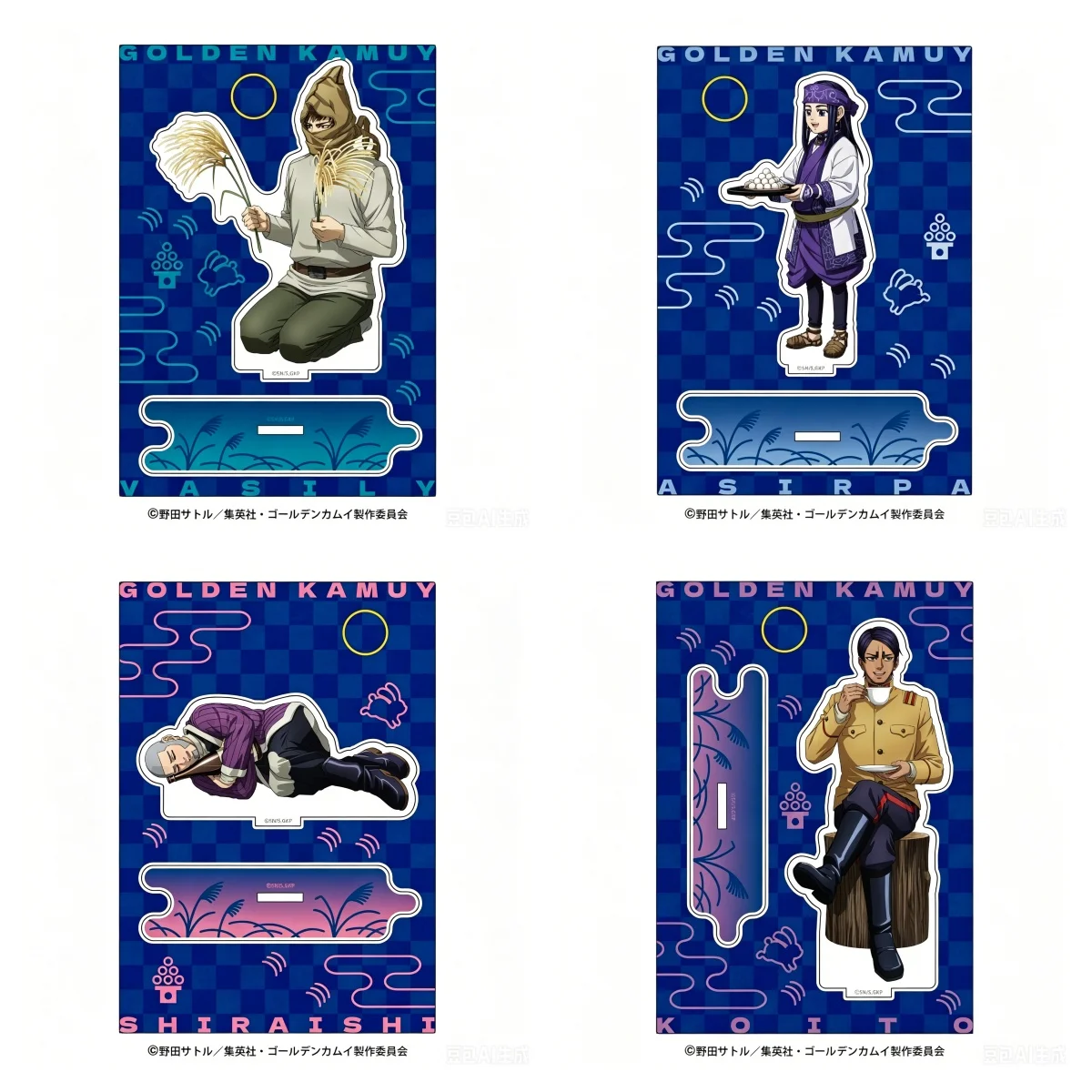 Classic Hot 15CM Anime Golden Kamuy Figure Peripheral Collection Acrylic Stand Model Lovely Products Decorations Gifts Keychain