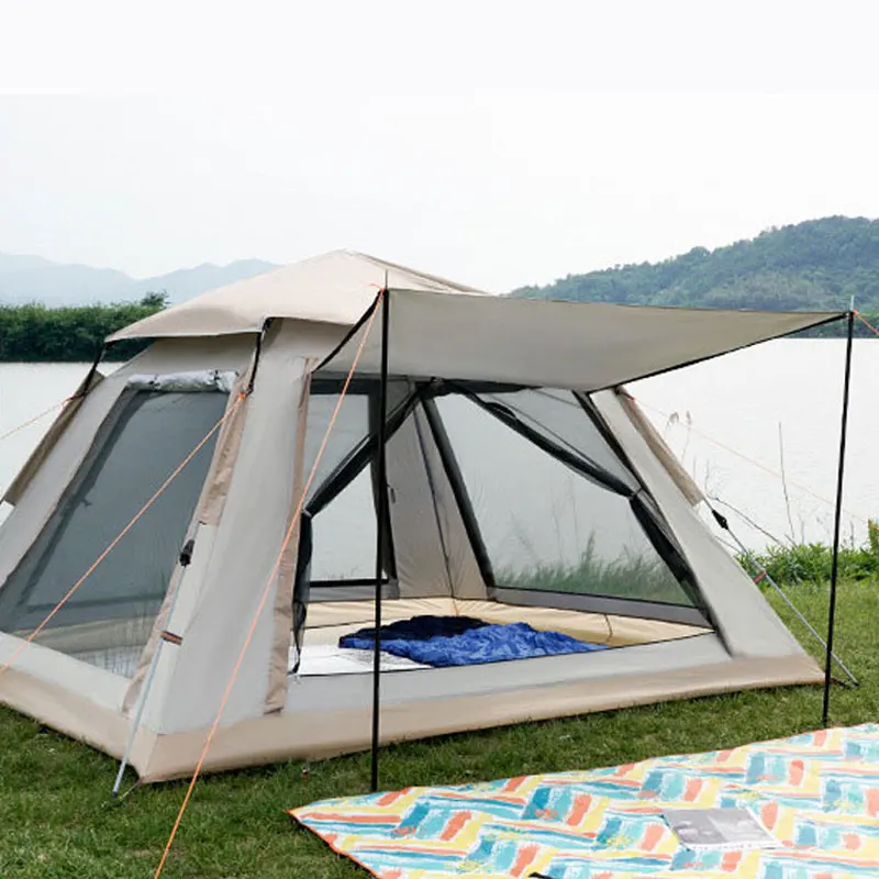 

Outdoor Waterproof Automatic Popup Instant 3-4 Person Hiking Portable Beach Folding Camping Tent