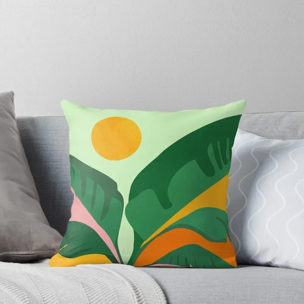 Things Are Looking Up Tropical Summer Scene Throw Pillow christmas decorations for home 2025 pillow