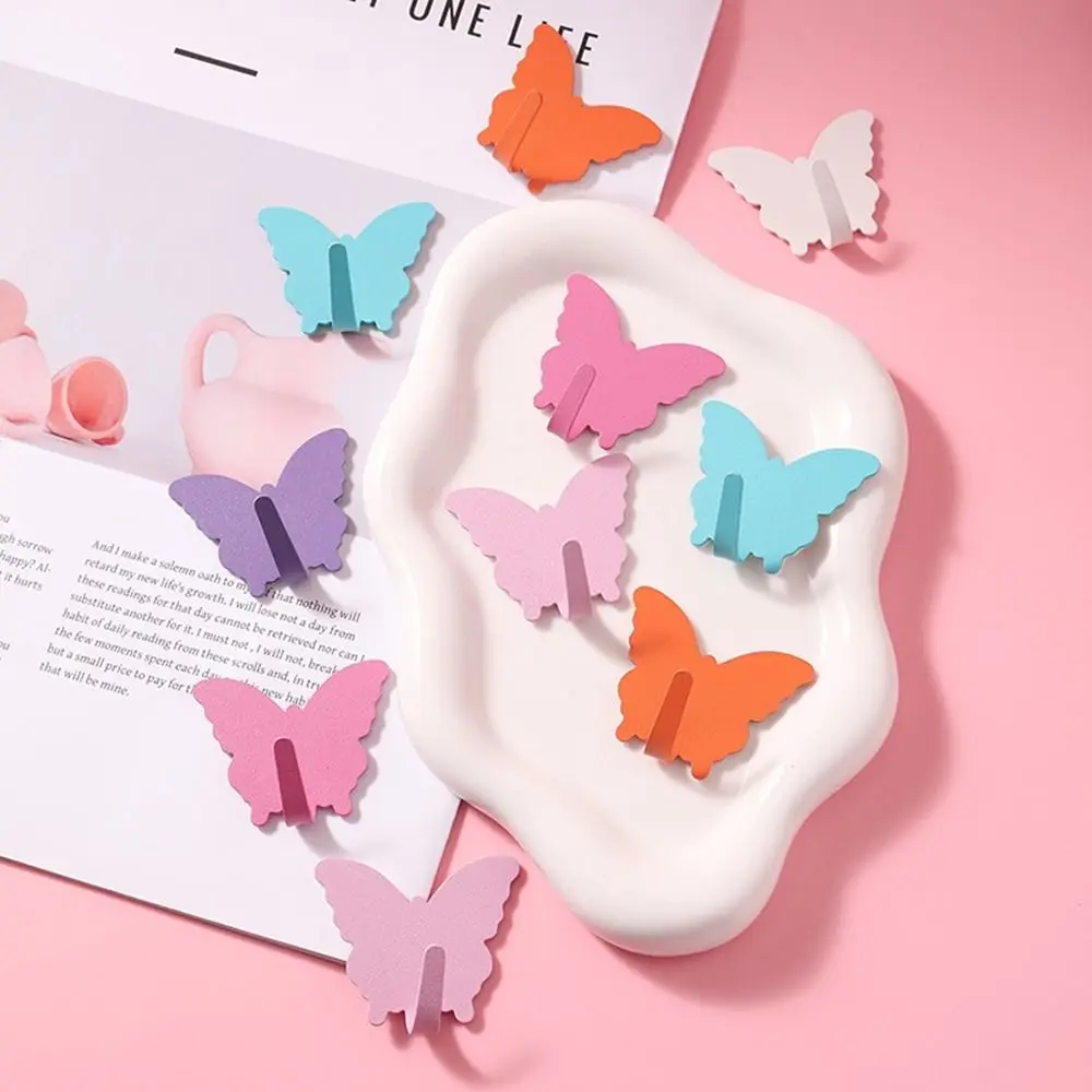 

Креативные настенные крючки-бабочки из нержавеющей стали, самоклеящаяся настенная вешалка для хранения бабочек, декоративный держатель для ключей, кухня