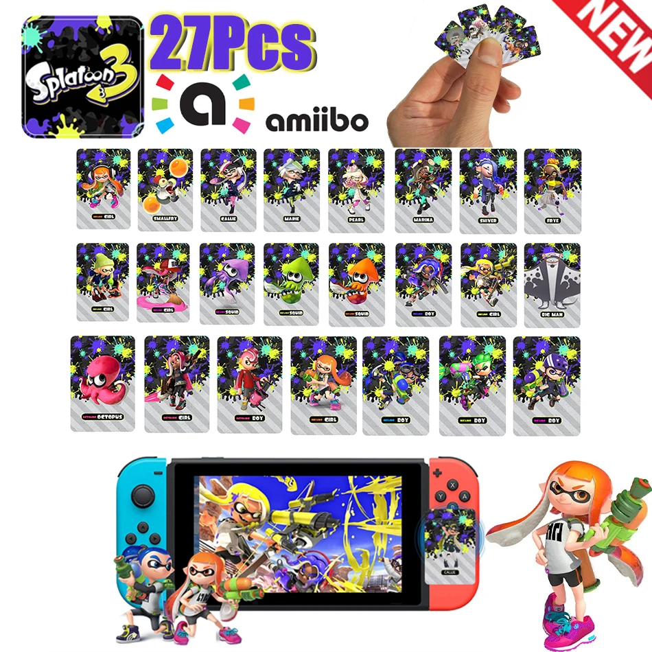 Nowa karta splatoon 3 Zelda Amiibo Złóż wniosek o Legenu Zelda: Łzy Królestwa i Oddychanie Dzikiej Najnowszej Paralotniarstwo NFC