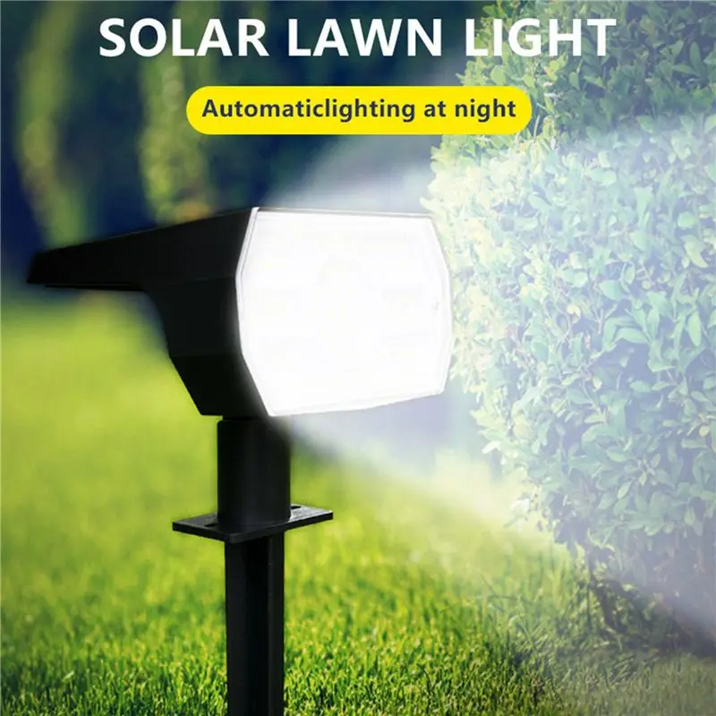CQMF-2X Solar Spot Light 56 LED Outdoor Solar Landscape Spotlights Waterproof 3 Modes Garden Light For Door Backyard Garage