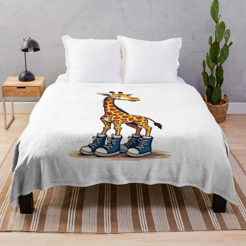 

giraffe Throw Blanket Thins Warm Flannel Blankets