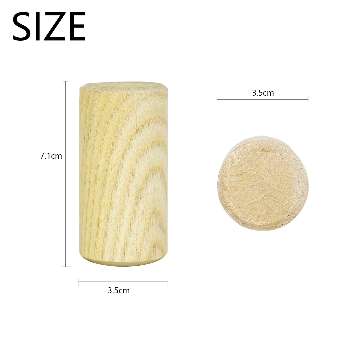 SY-75 Mini Wooden Handheld Sand Shaker Tube Finger Grip Orff Percussion Instrument Rhythm Percussion Tool for Children's Toys