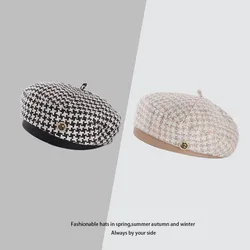 Hats for women autumn and winter cotton women's  beret flat cap warm cap sunscreen cap fashion age-reducing cap panama cap K244