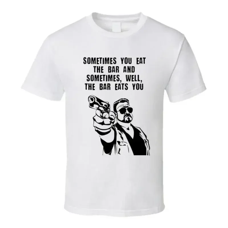 The Big Lebowski Walter Sobchak With Gun Sometimes You Eat The Bar And Sometimes T shirt