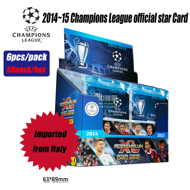 Panini 2014-15 Champions League Rare Limited Edition Football Star Card Whole Box Christmas Birthday Gift Toys Collection Card