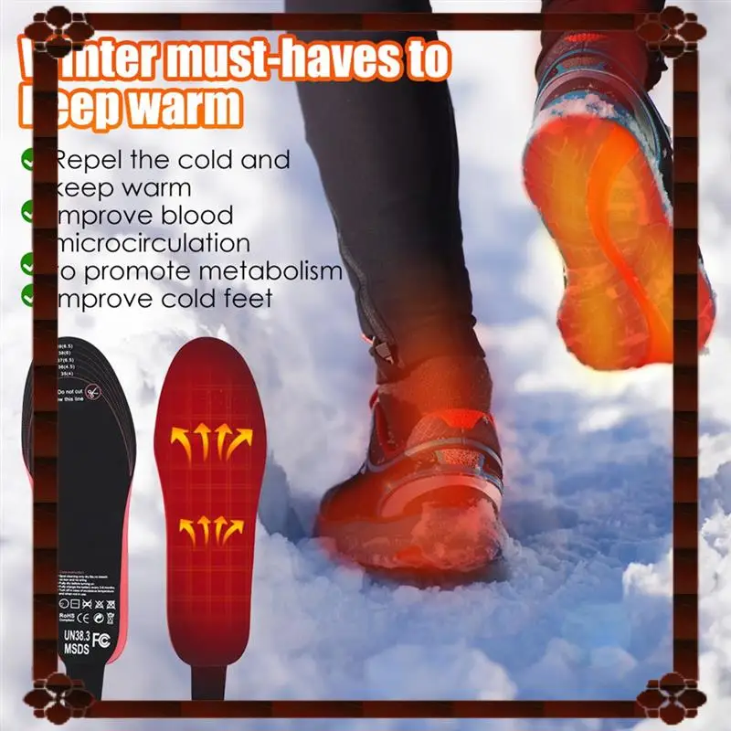 تسليم 24 ساعة نعال حرارية كبيرة الحجم تسخين كهربائيًا لتدفئة القدم أنظمة التحكم في درجة الحرارة والتدفئة الذكية