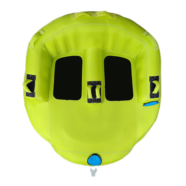 Wholesale 2 Persons Towable Tube Water Game Large Hard Bottom Inflatable Boats