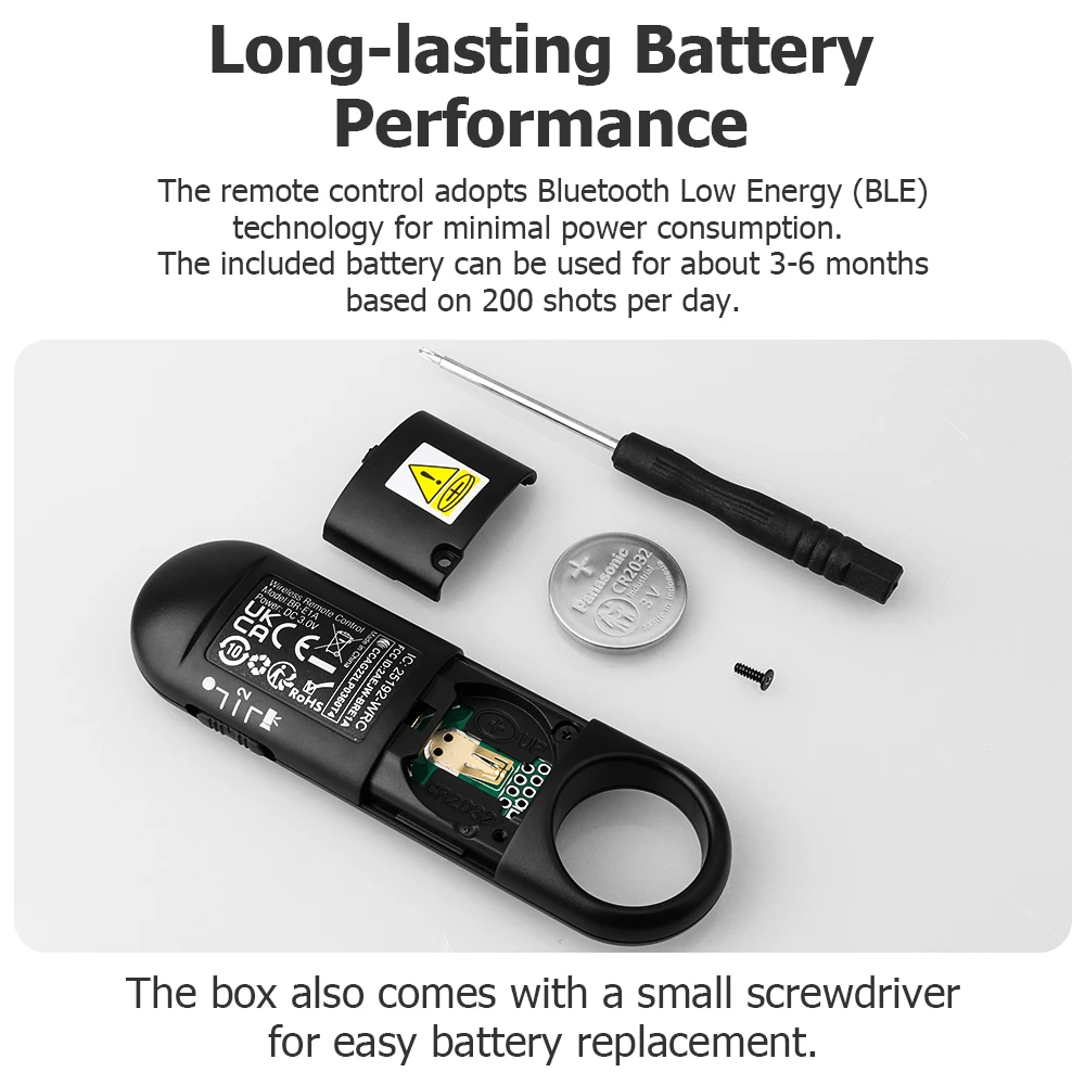 AODELAN BR-E1A Беспроводной пульт дистанционного управления для Canon EOS R10 R6 R5C R RP M50II M6II 850D 200DII 250D G5X2 G7X3; Замените Canon BR-E1