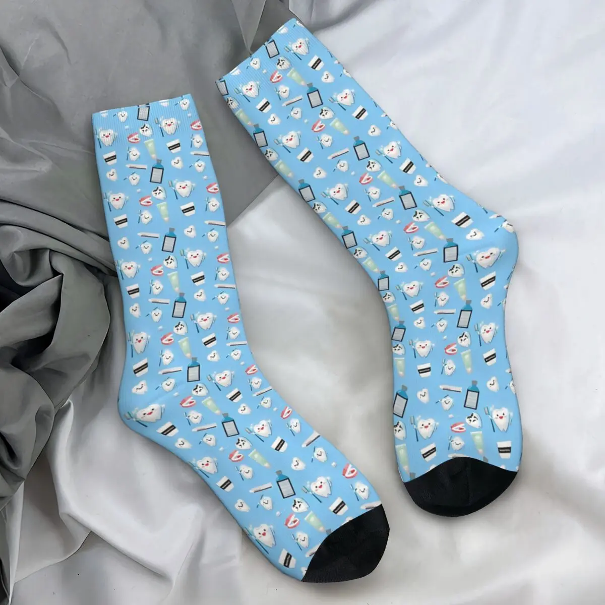 Doctor Medical Hospital Tooth Teeth Dental Braces Socks Gothic Stockings Spring Anti Skid Adults Men Socks High Quality  Socks