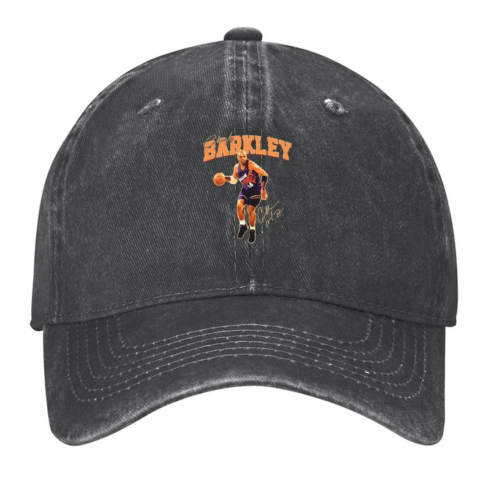 

Charles Barkley Chuck Basketball Vintage Retro 80s 90s Rap Style Baseball Cap western Hat Thermal Visor Woman Men's