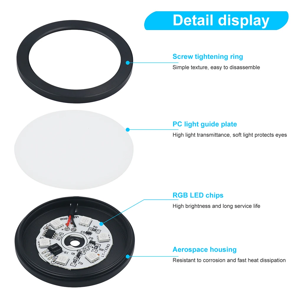 1/2/4/6 Lamp RGB LED Under Cabinet Light 5V USB Power 24Key Remote Control Switch Kit for Kitchen Display Case Home Bar Lights