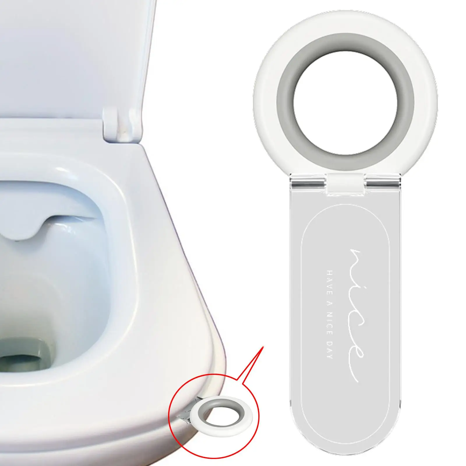 Toilet Lifting Device Modern Toilet Seat Cover Lifter Fashion Sturdy Avoid Touching Portable Prevent Contact for Bathroom Office
