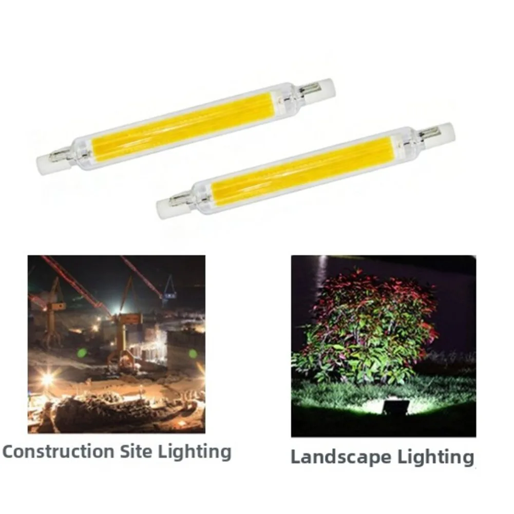 2pcs Dimmable R7S LED Bulbs, 118mm, 20W, 360° Light Angle Dimmable Home Lighting Replace Halogen Lamp