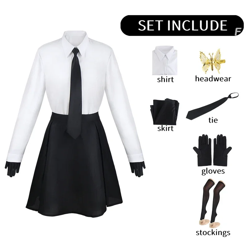 Akiko Yosano Costume Cosplay Bungo Stray Dogst Parrucca uniforme per adulti Anime Costumi di Halloween Uomo Personaggio del gioco Vestito