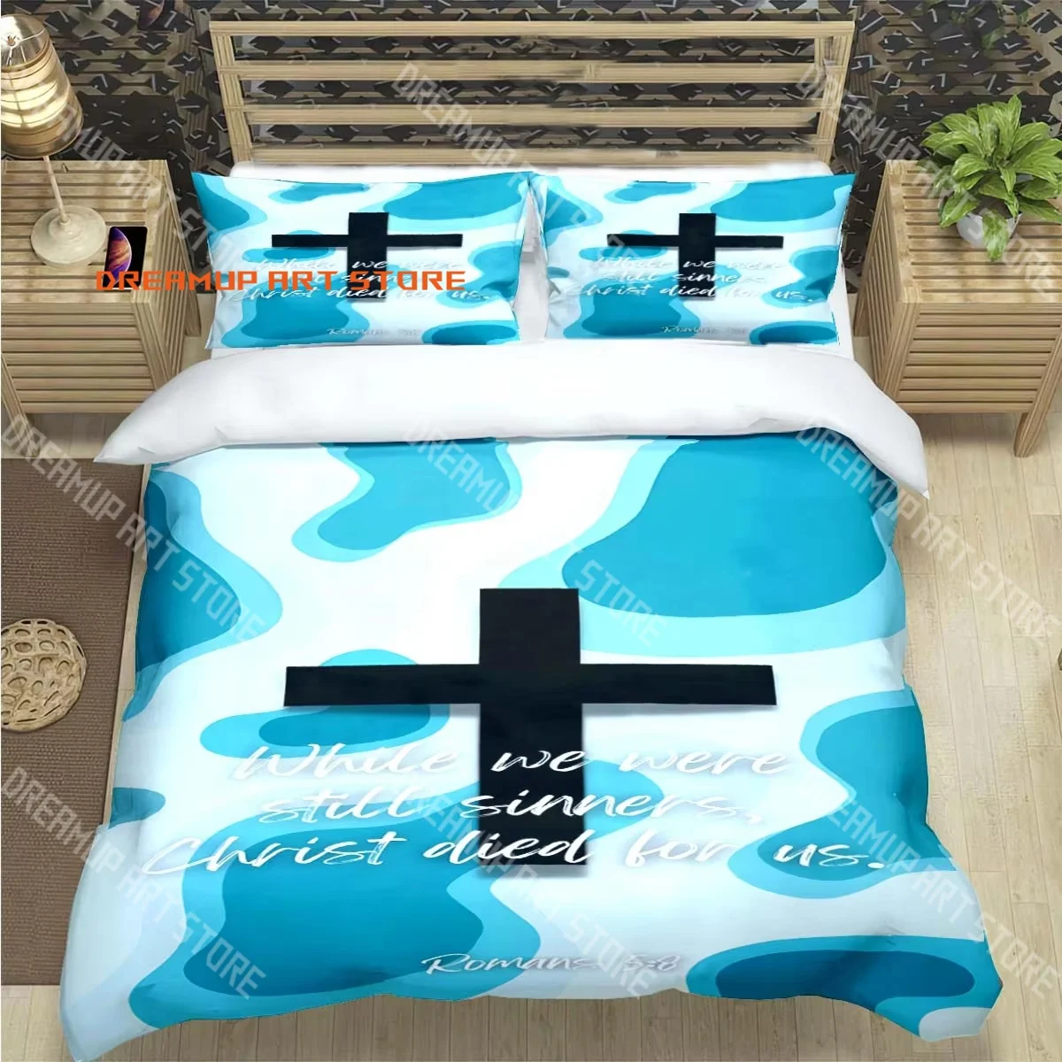 2026 3D Print Bible Verses Jesus Christ Bedding Set Single Twin Full Queen King Size Bed Set Adult Kid Bedroom Duvetcover Set