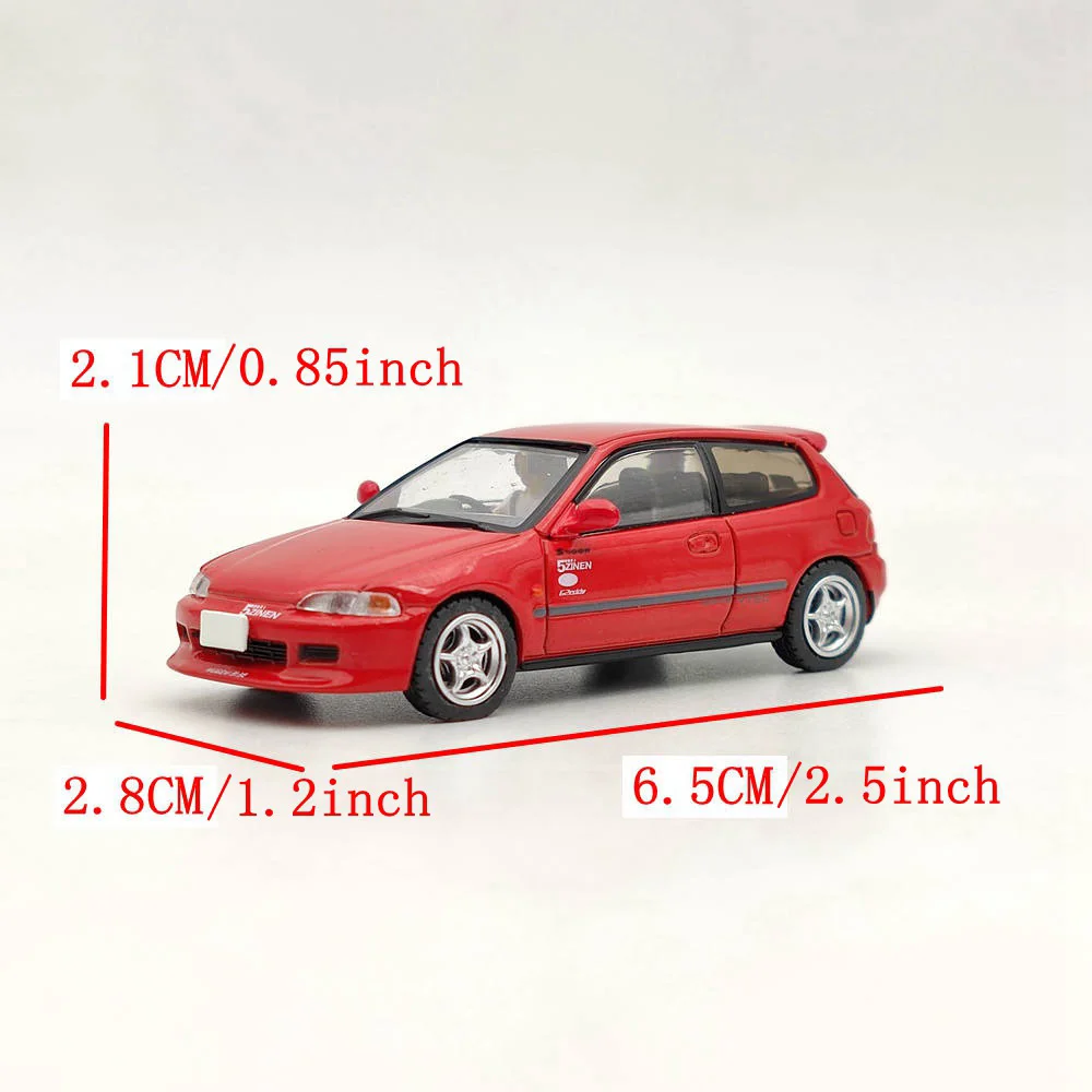 Hobby Japan 1:64 für Civic (EG6) Myogi Night Kids / Shingo Shoji Red HJ 641017 HR Diecast Models Toys Car Collection Gifts