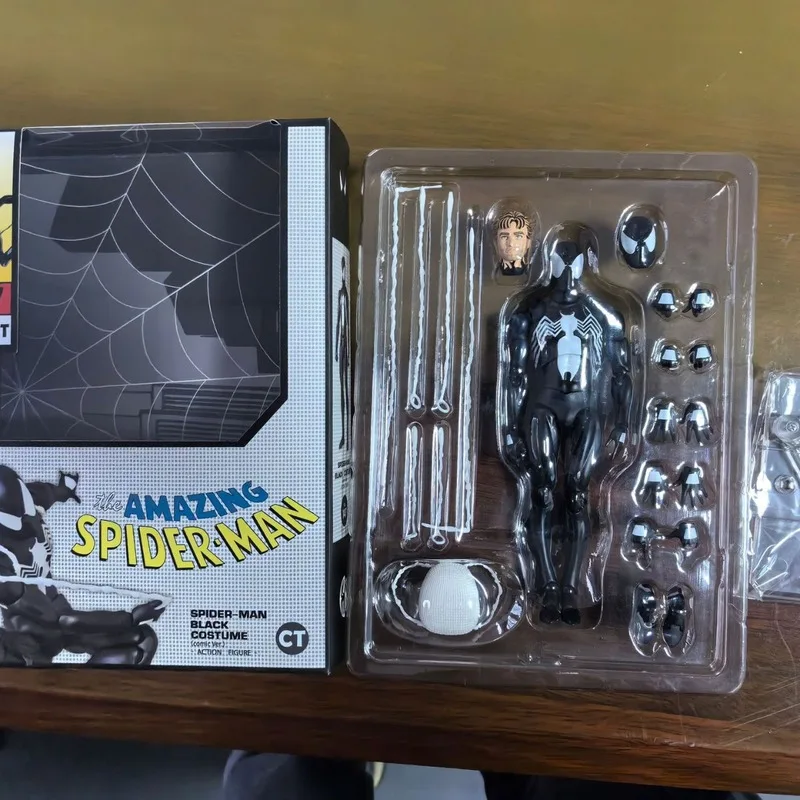 ใหม่ Original Ct โรงงาน Mafex147 Symbiont Spider-Man การ์ตูนรุ่น Venom ชุด Peter Parker สามารถทําของเล่นของขวัญ