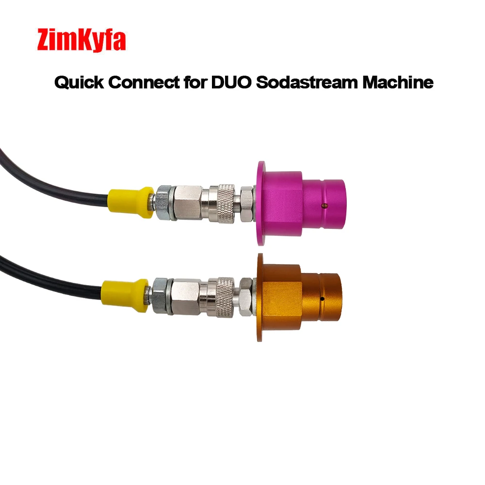 Linha De Soda Para Tanque De CO2 Externo, Garrafa De Dióxido De Carbono, Adaptador De Água Espumante, Conexão Rápida, Soda Art, Soda Maker