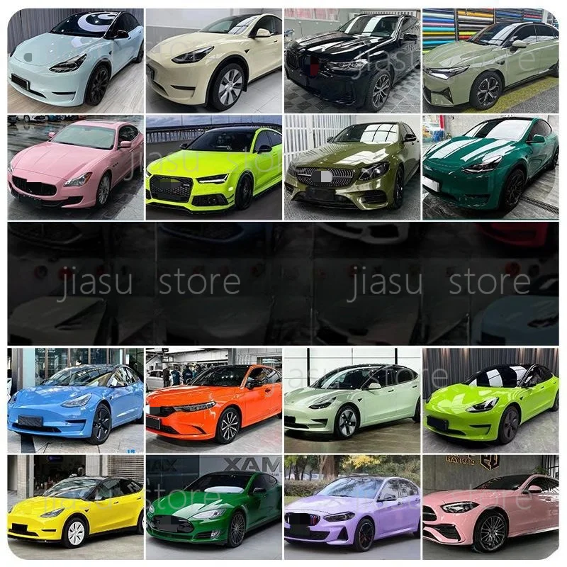 PET Liquid Metal GT Silver Car Vinyl Wrap, Full Body Modification Film Metal Black Rose Auto Sticker