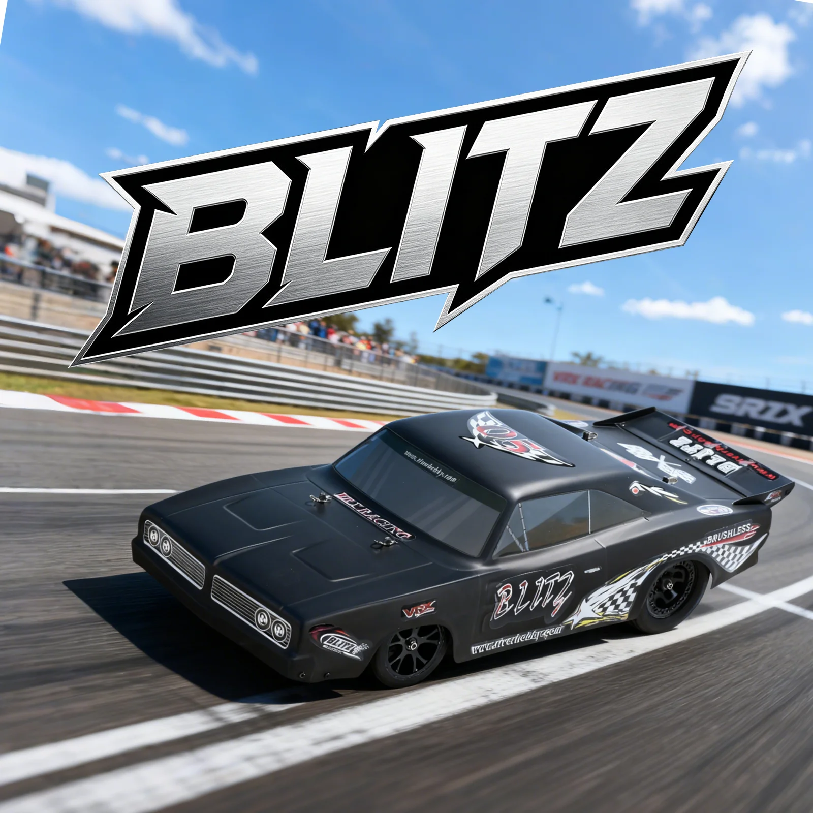 Professional High Speed Electric Brushless 2WD Rc Car VRX Racing Blitz Drag 2.4G Radio Control Toy for Children Adults