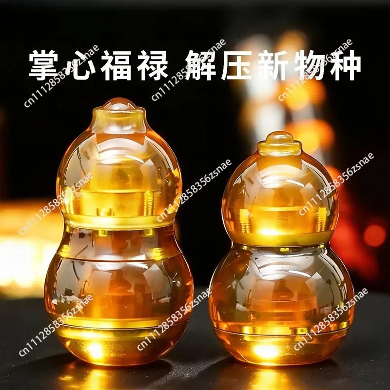 Fulu gourd edc push card decompression black technology toy fingertip gyro hand handle artifact