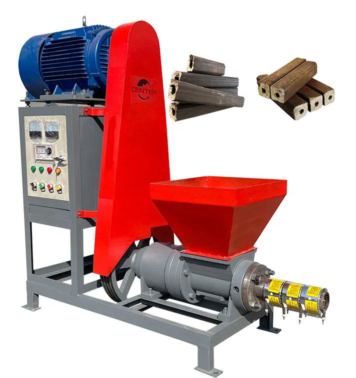 Charcoal making machine for cooking biomass wood fuel compression wood chips log briquetting machine