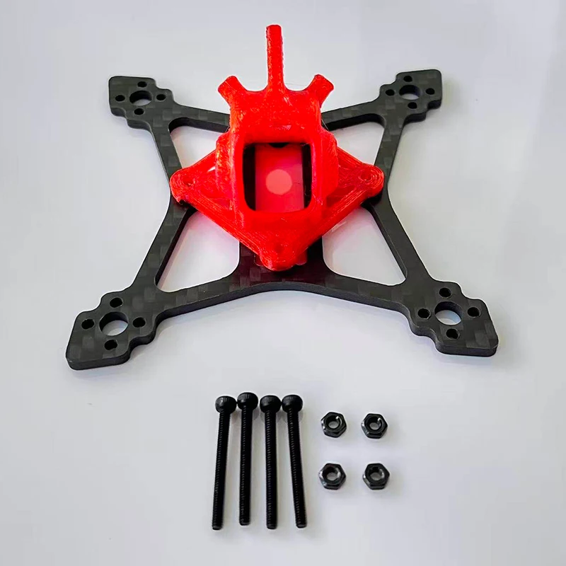 1Set For 2inch FPV Racing Drone Carbon Fiber Frame Lightweight Drone Body Bracket 85mm Wheelbase DIY Spare Parts FC Mount Holes