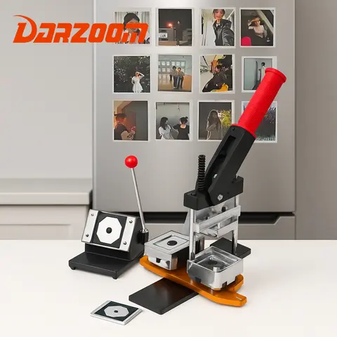 50*50mm 2.5*2.5" Square Refrigerator Badge Making Machine Fridge Magnet Maker Machine DIY Paper Cutter Photo Magnetic Materials