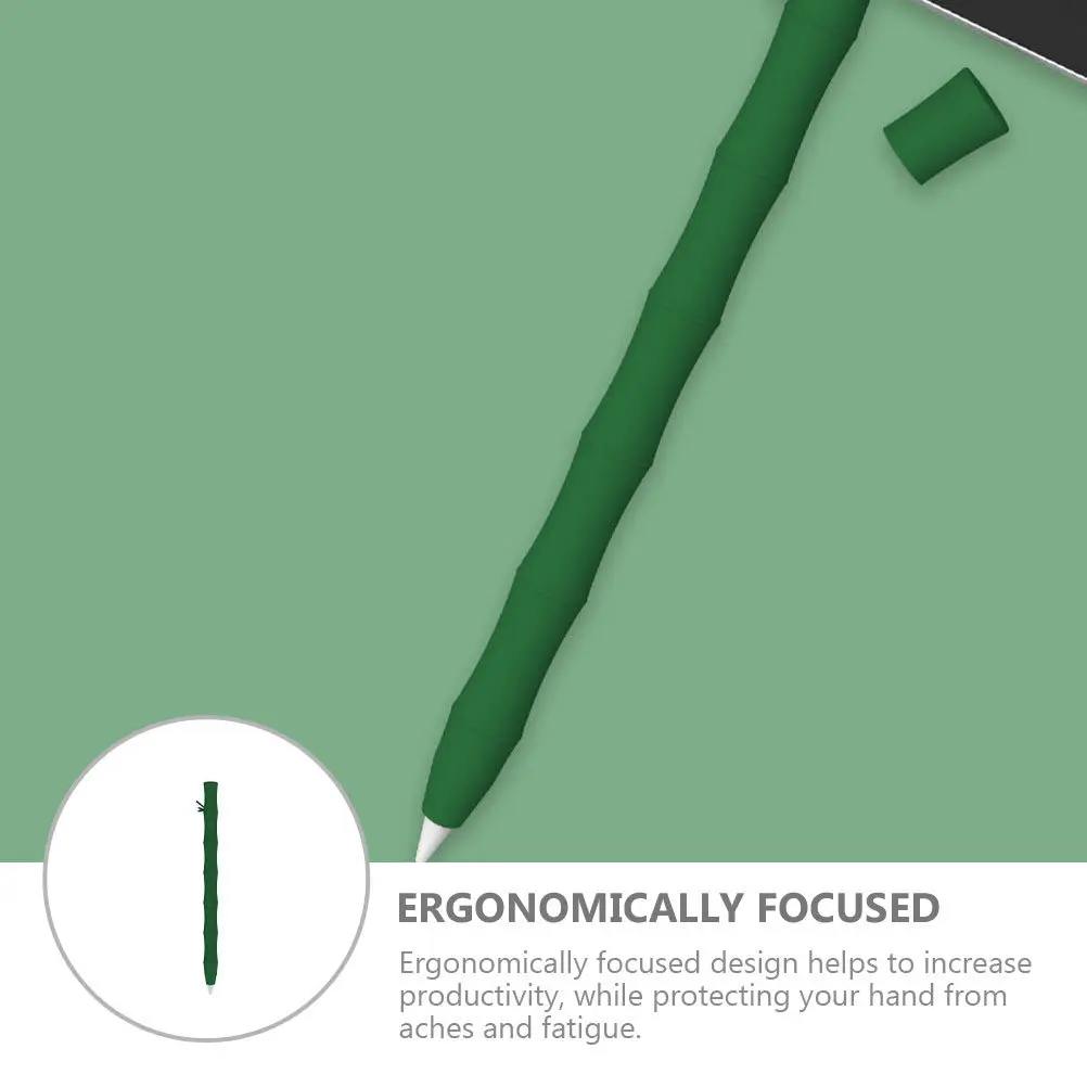 Premium Silicone Pencil Sleeve Stylus Pen Cover Soft Durable Ergonomic Design Protects Hand from Aches and Fatigue