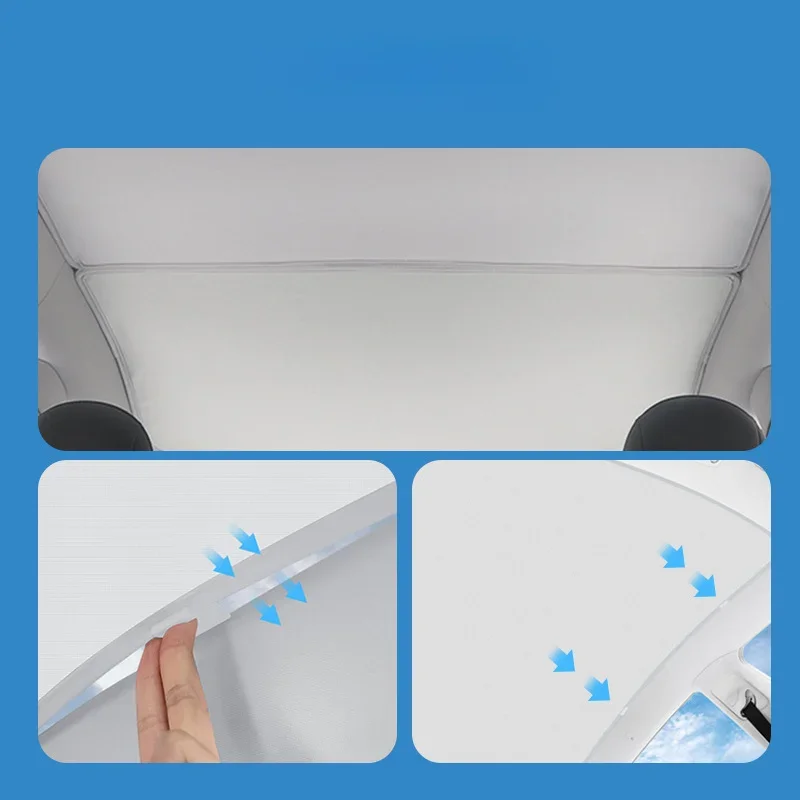 New Model Suitable for Tesla Model Sunroof Sunshade Split Type Car Interior Ceiling Sunroof Sunshade Car Cooling Sunshade
