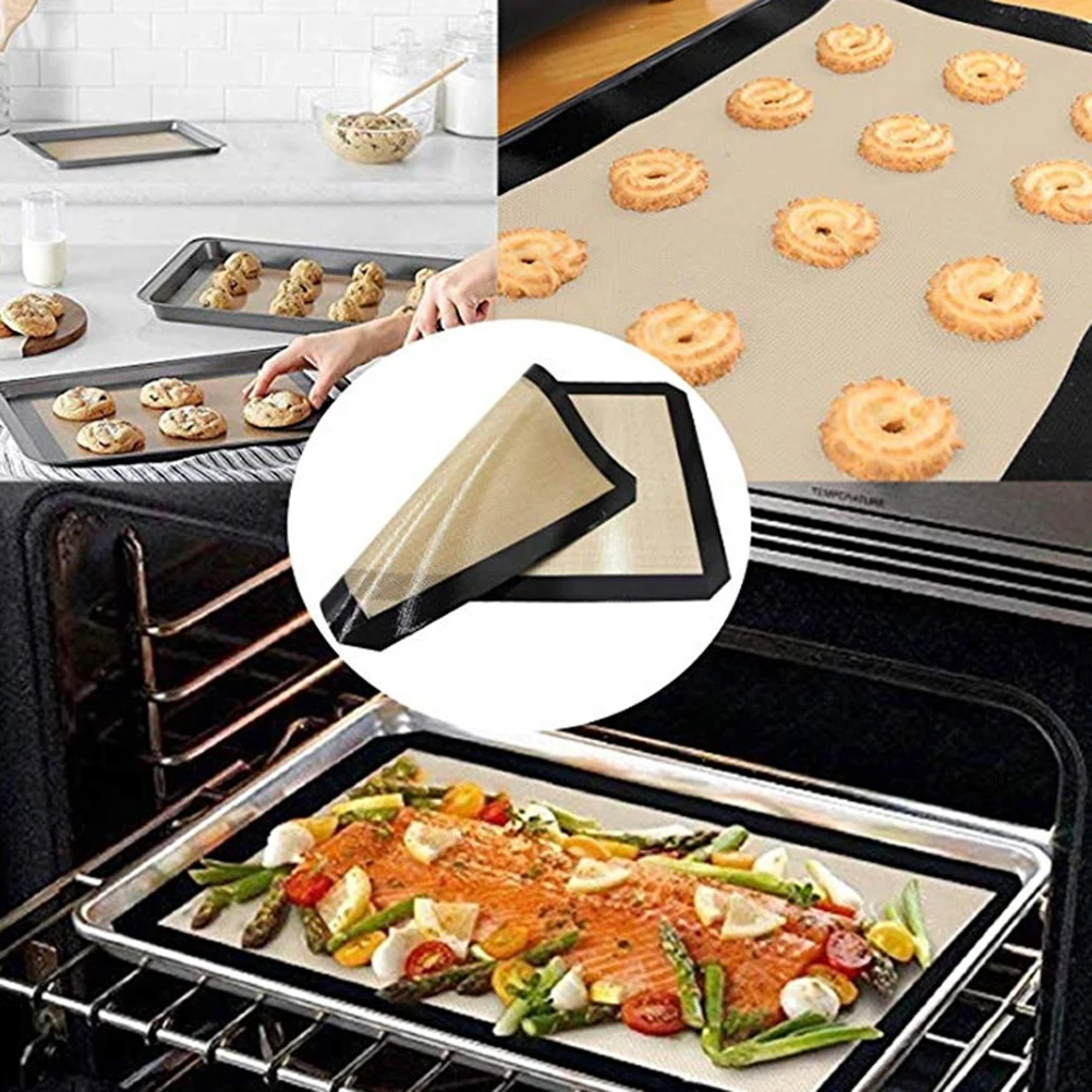 

3 Pcs Silicone Baking Mat Heat Resistance Pad Pads Food Grade Flexible Tool Non-stick Easy Clean
