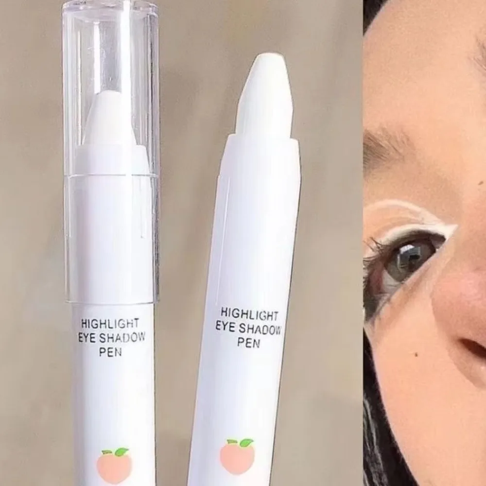 Schoonheid Parelachtige Oogschaduw Pen Verhelderende Smudge-Proof Witte Markeerstift Ooglid Onder Vouw Langdurige Eyeliner Potlood