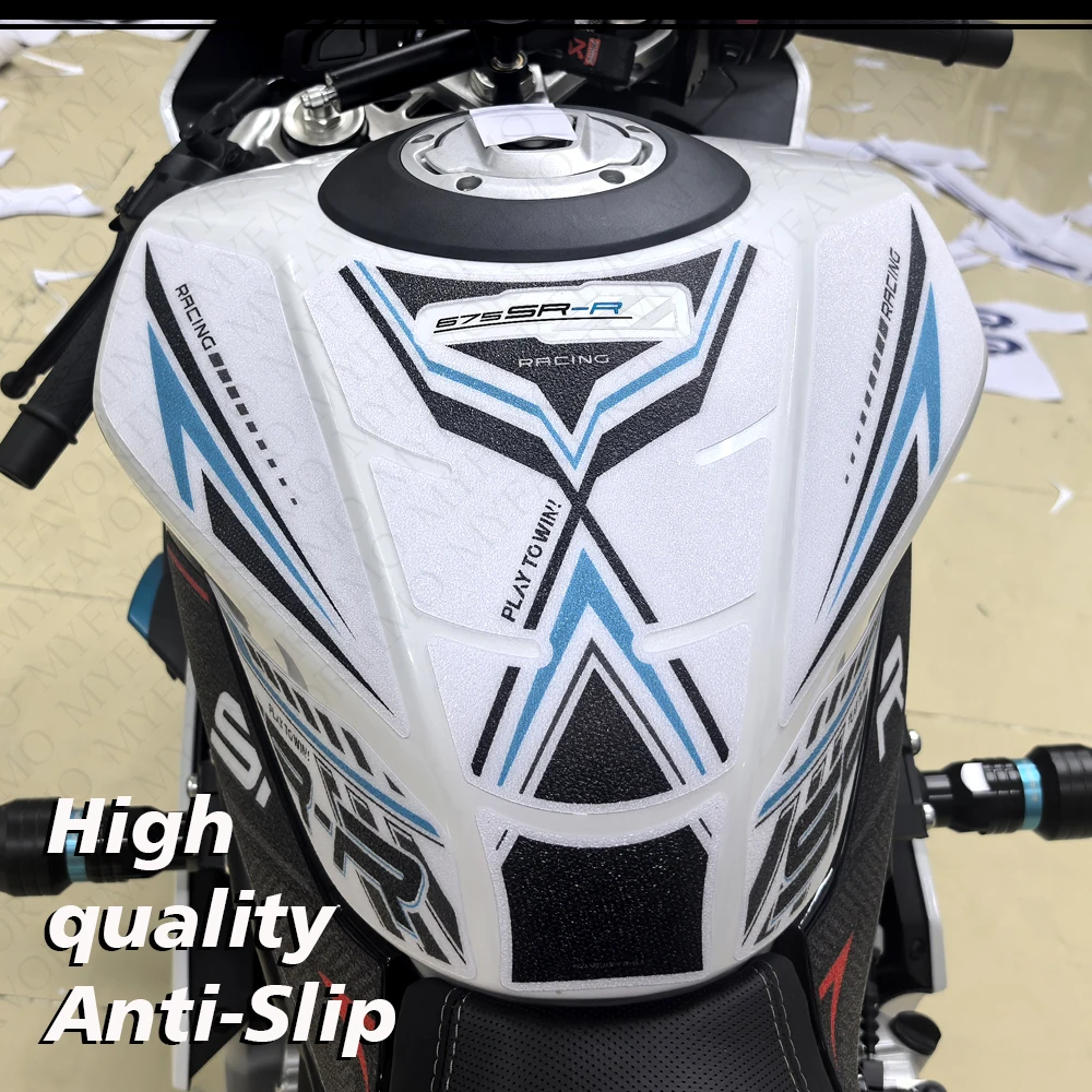 2025 2026 2027 For CFMoto 675SR-R 675SRR 675 SR R 675SR Tank Pad Knee Grip Protection Anti-slip Stickers Decals Accessories