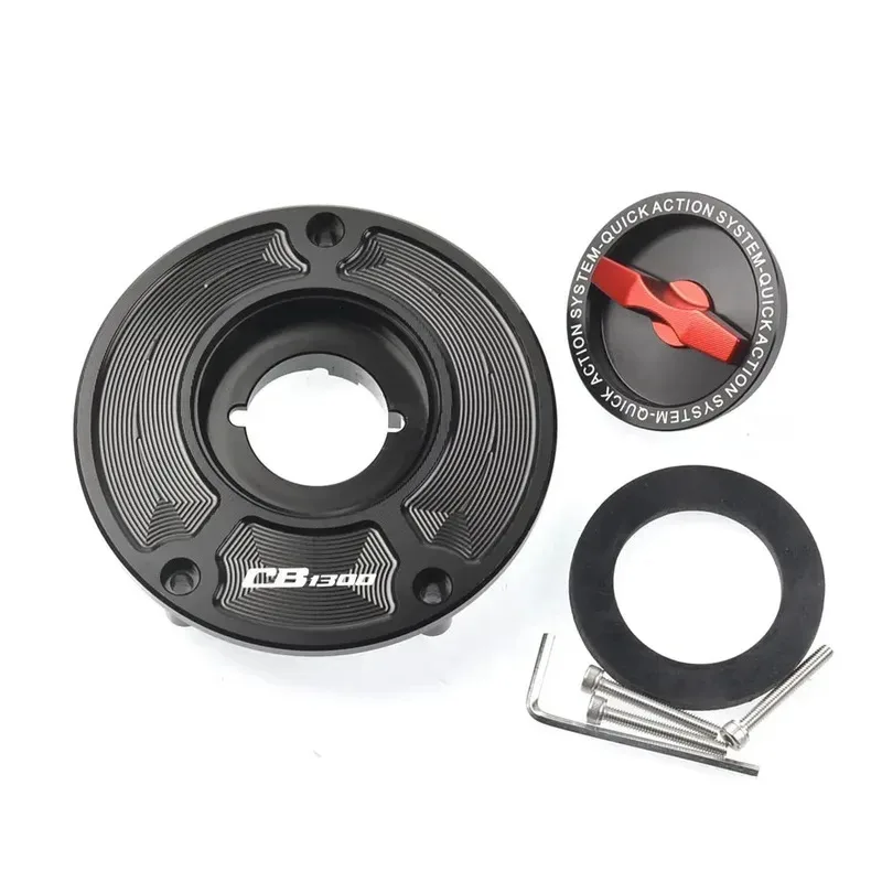 

For Honda CB1300 X4 ST 1300 Motorcycle Keyless Modified Aluminum Alloy Quick-remove Fuel Tank Cap