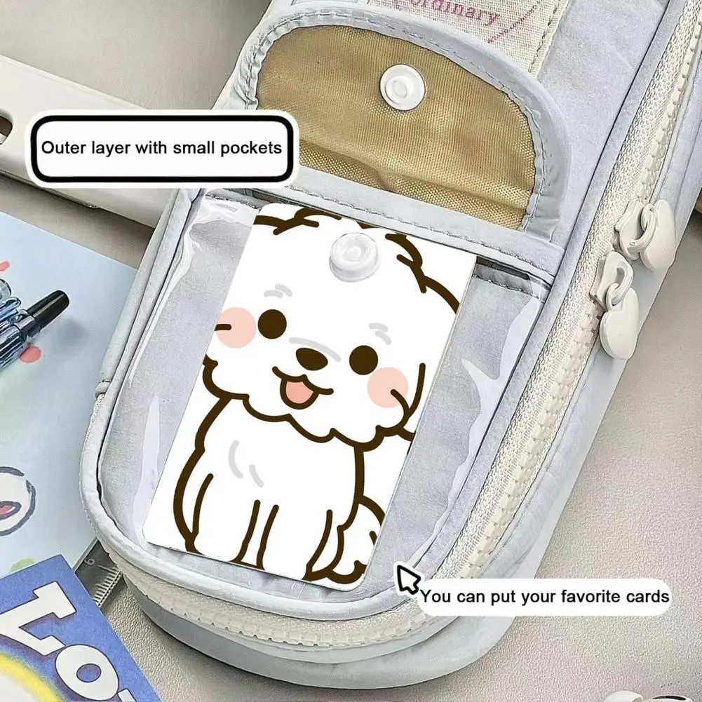 Bolsa de lona para útiles escolares, bolso impermeable para bolígrafos, bolsa de papelería para estudiantes, portátil para niños