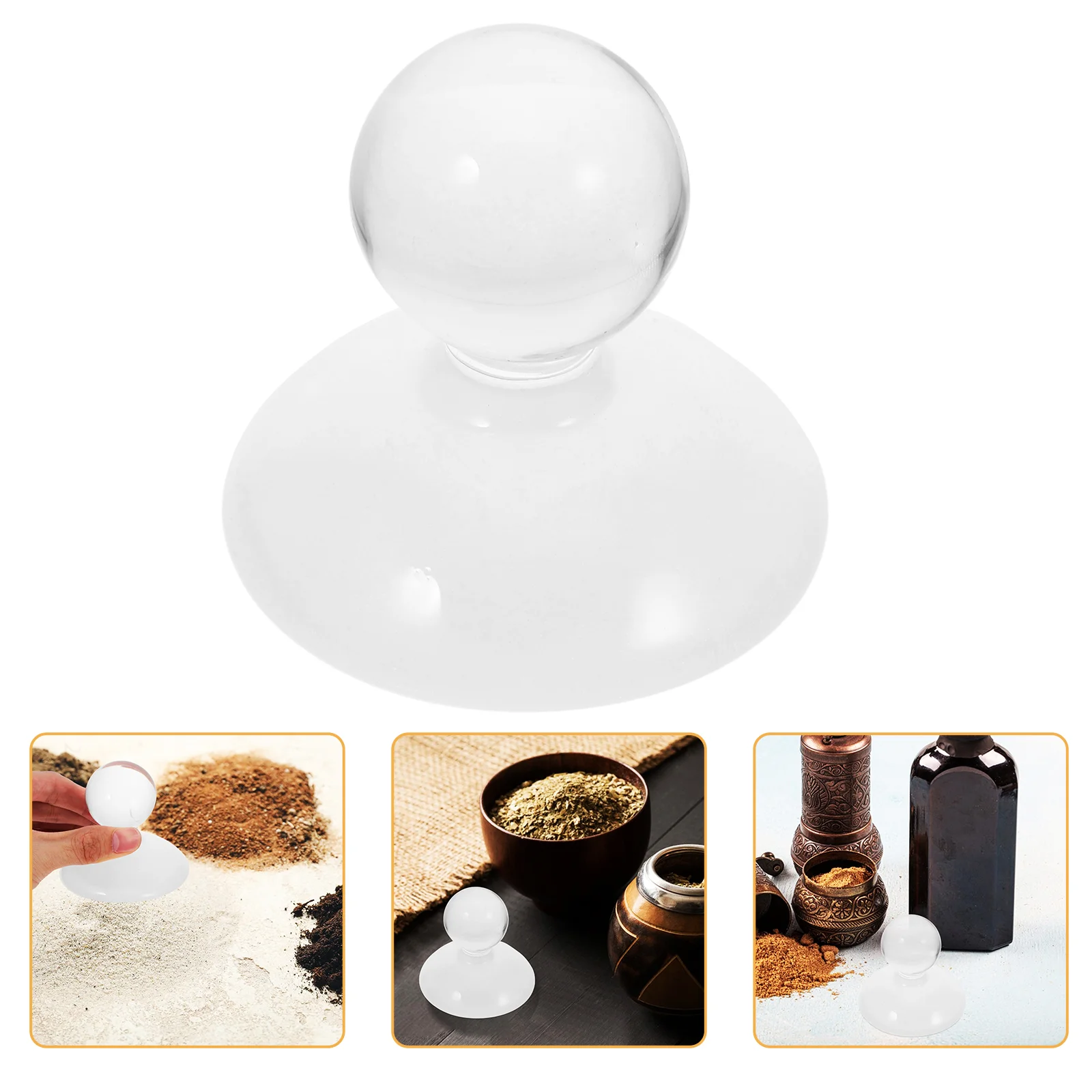

Medicine Pestle Tool Round Head Clear Transparent