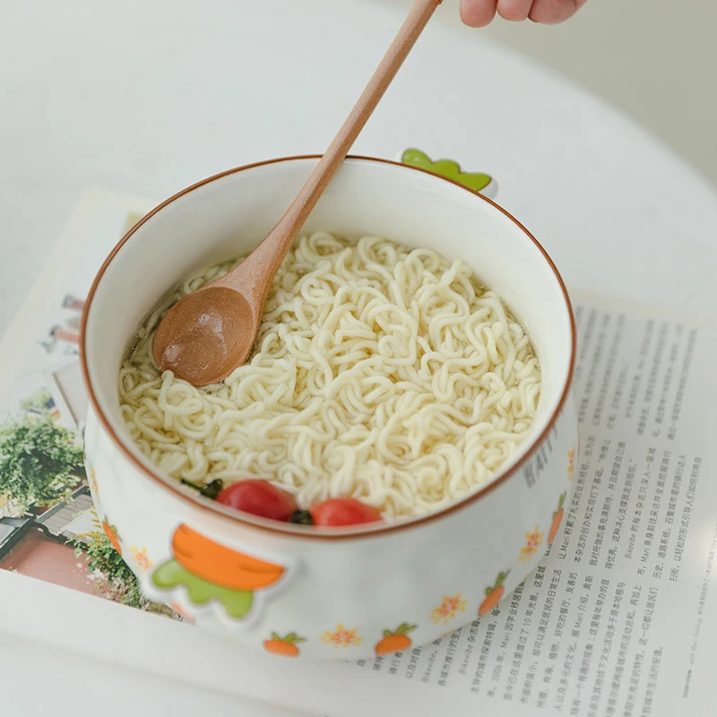 Wooden Spoon Mixing Rice Salad Spoon Long Handle Dessert Condiment Sugar Salt Spice Spoon Tableware Kitchen Tools