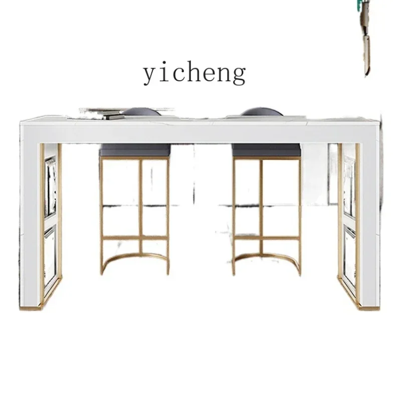Light Luxury Wall Table Living Room Partition Wine Cabinet Bar Counter IntegratedX20