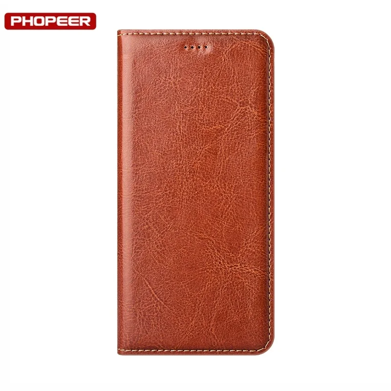 Luxury Genuine Leather Case For Xiaomi Poco M6 M2 M3 M4 M5S X3 X4 X5 X6 Pro F3 F4 F5 4G 5G GT NFC Pro Flip Wallet Phone Cover