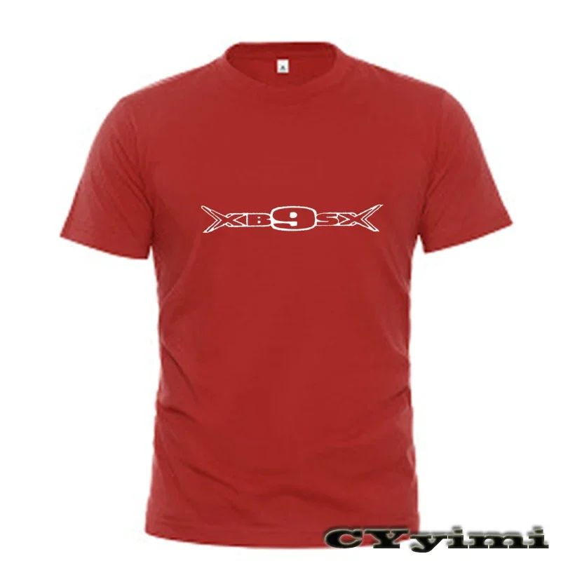 For Buell XB9 all models XB9SX  T Shirt Men New LOGO T-shirt 100% Cotton Summer Short Sleeve Round Neck Tees Male